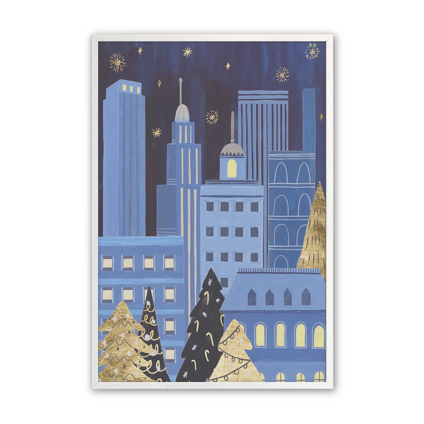 [Color:Opaque White], Picture of art in an Opaque White frame
