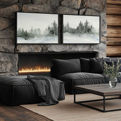 [Color:Satin Black], Picture of art in a Satin Black frame