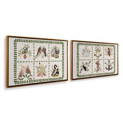 [Color:Polished Gold], Picture of art in a Polished Gold frame at an angle