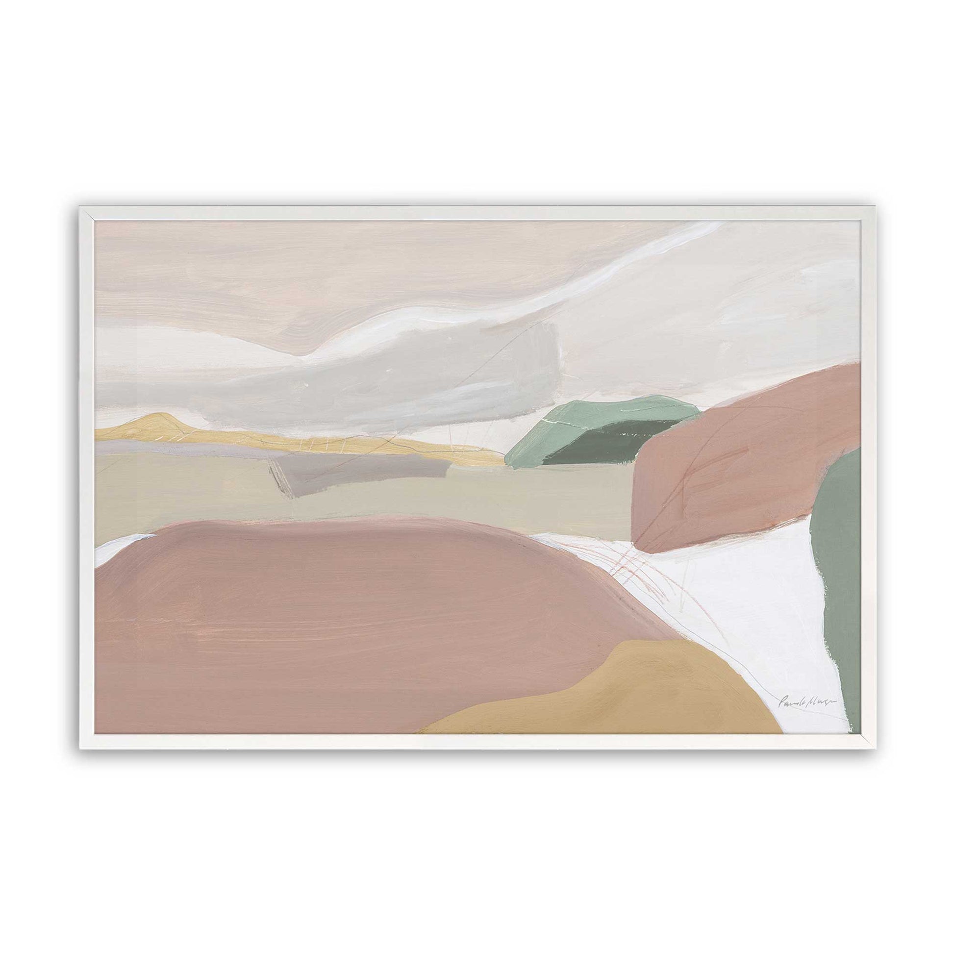 [Color:Opaque White], Picture of art in a Opaque White frame