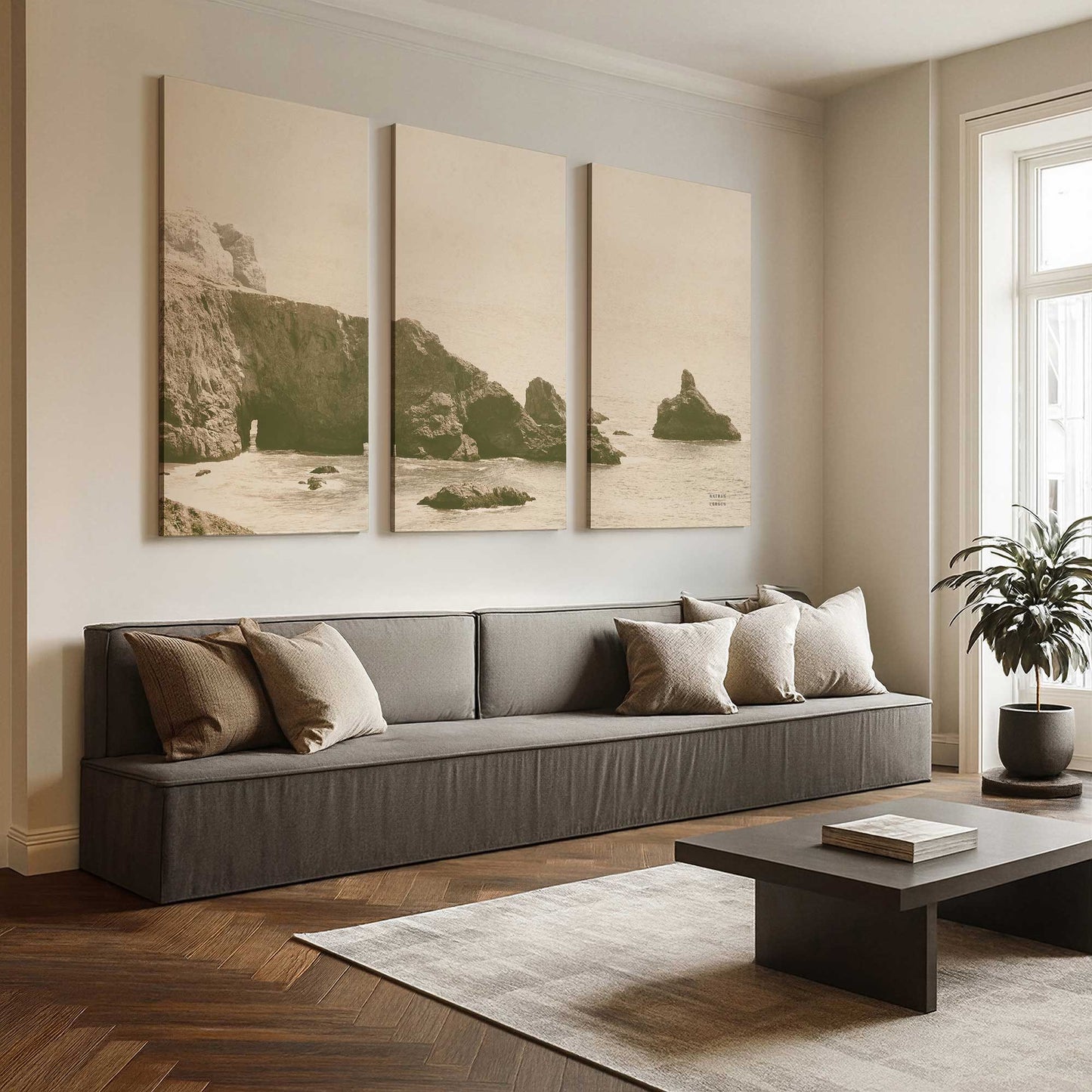 [Color:Stretched Canvas], Picture of art in a room