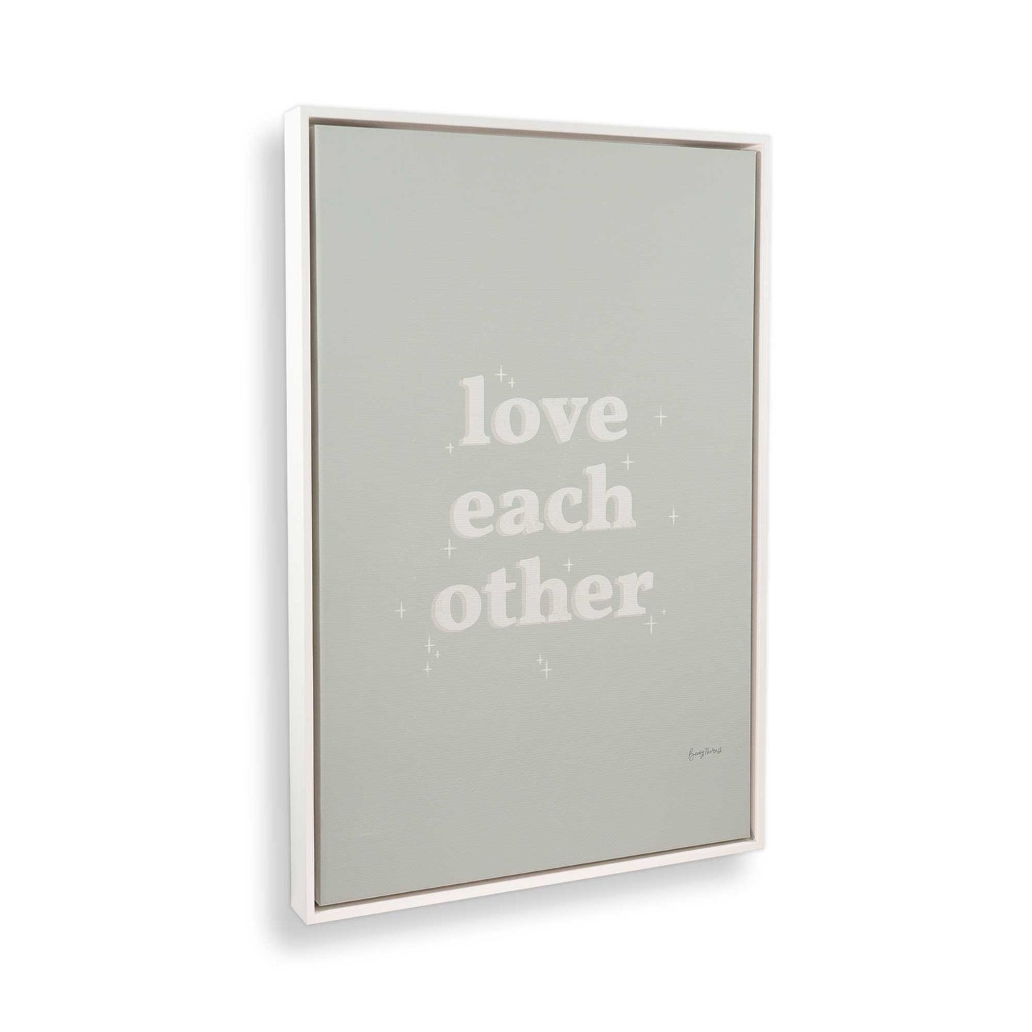[Color:Opaque White], Picture of art in a White frame at an angle