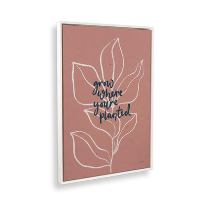 [Color:Opaque White], Picture of art in a White frame at an angle