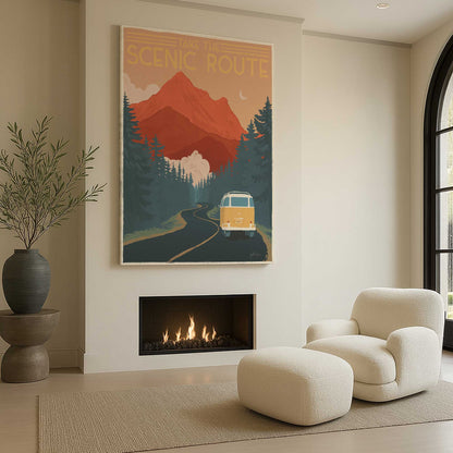 [Color:Stretched Canvas], Picture of art in a room