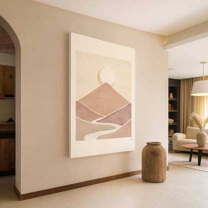 [Color:Stretched Canvas], Picture of art in a room