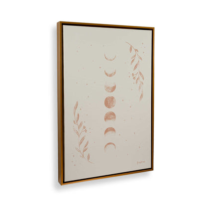 [Color:Polished Gold], Picture of art in a Polished Gold frame at an angle