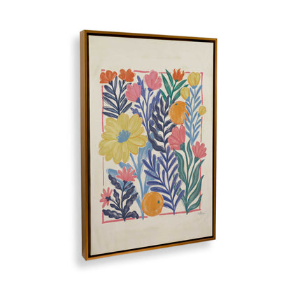 [Color:Polished Gold], Picture of art in a Polished Gold frame at an angle