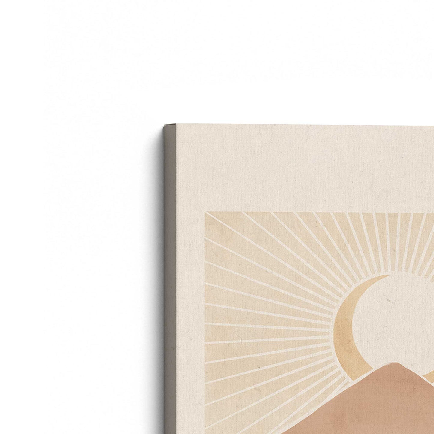 Desert Sunrise and Sunset, Set of 2 Print on Canvas