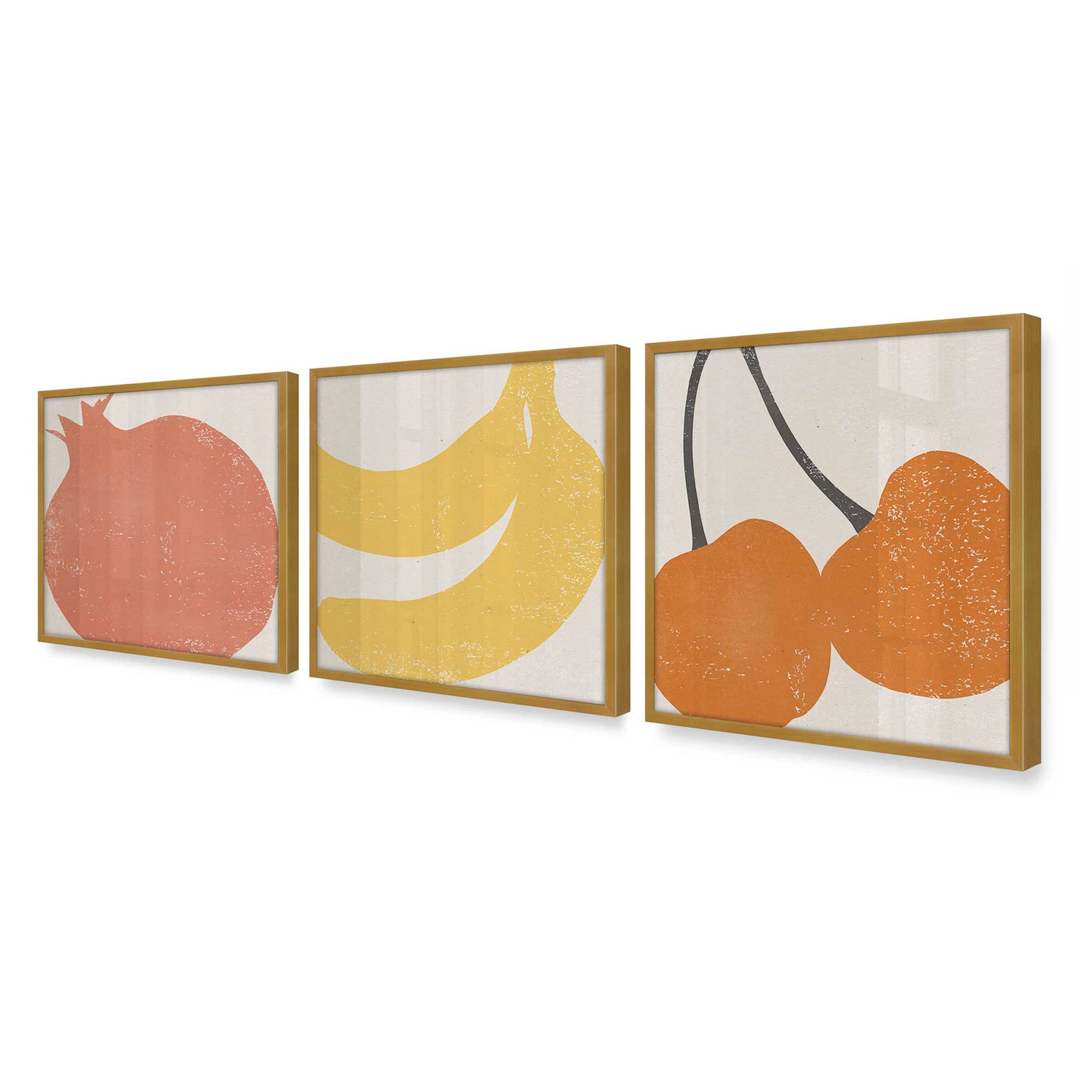 [Color:Polished Gold], Picture of art in a Polished Gold frame at an angle