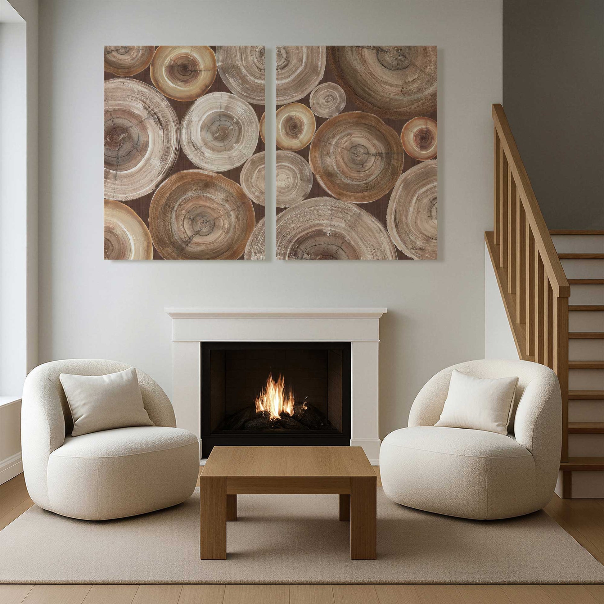 [Color:Stretched Canvas], Picture of art in a room