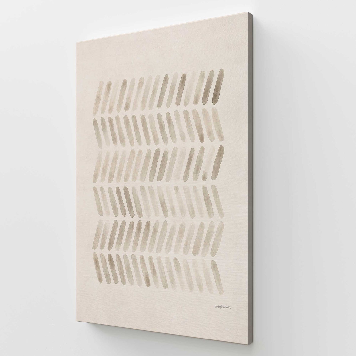 [Color:Stretched Canvas], Picture of art at an angle