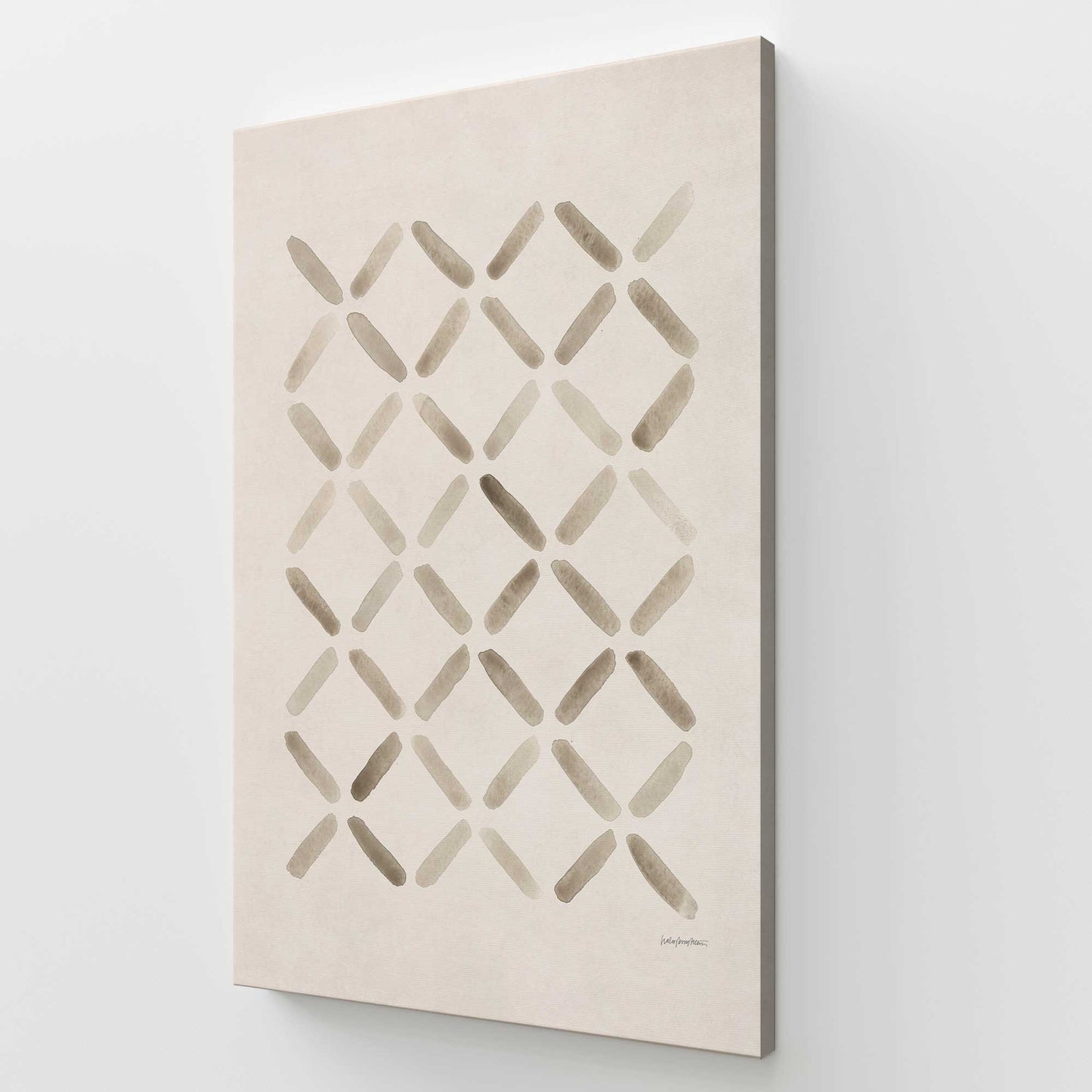 [Color:Stretched Canvas], Picture of art at an angle