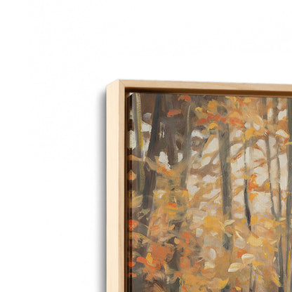 [Color:American Maple], Picture of art in a American Maple frame at an angle