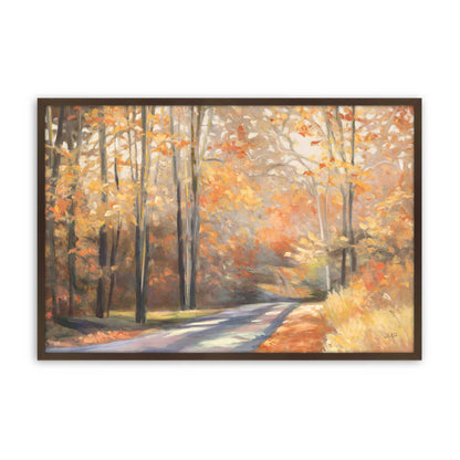 [Color:Brown], Picture of art in a Brown frame