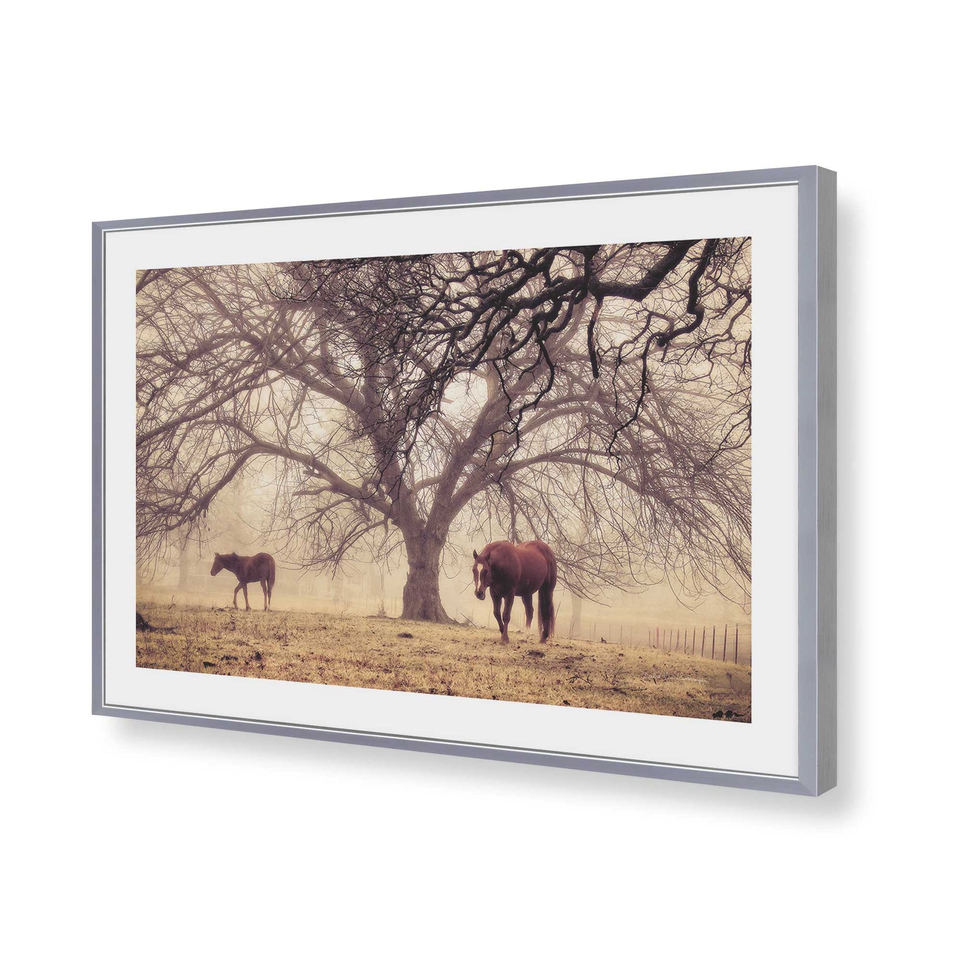 [Color:Polished Chrome], Picture of art in a Polished Chrome frame of the corner