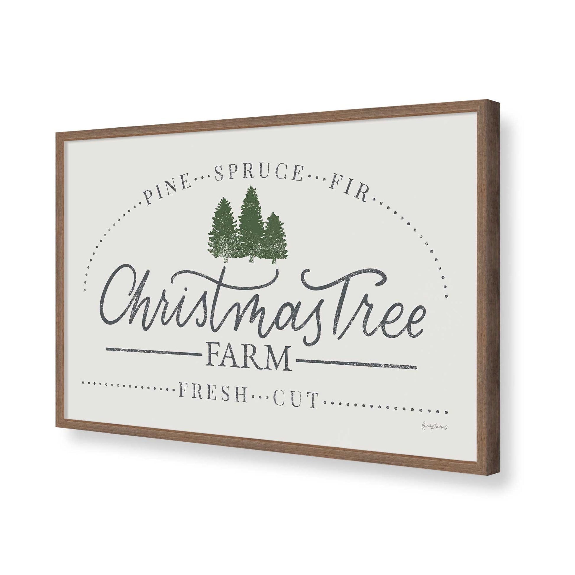 [Color:Walnut], Picture of art in a Walnut frame of the corner