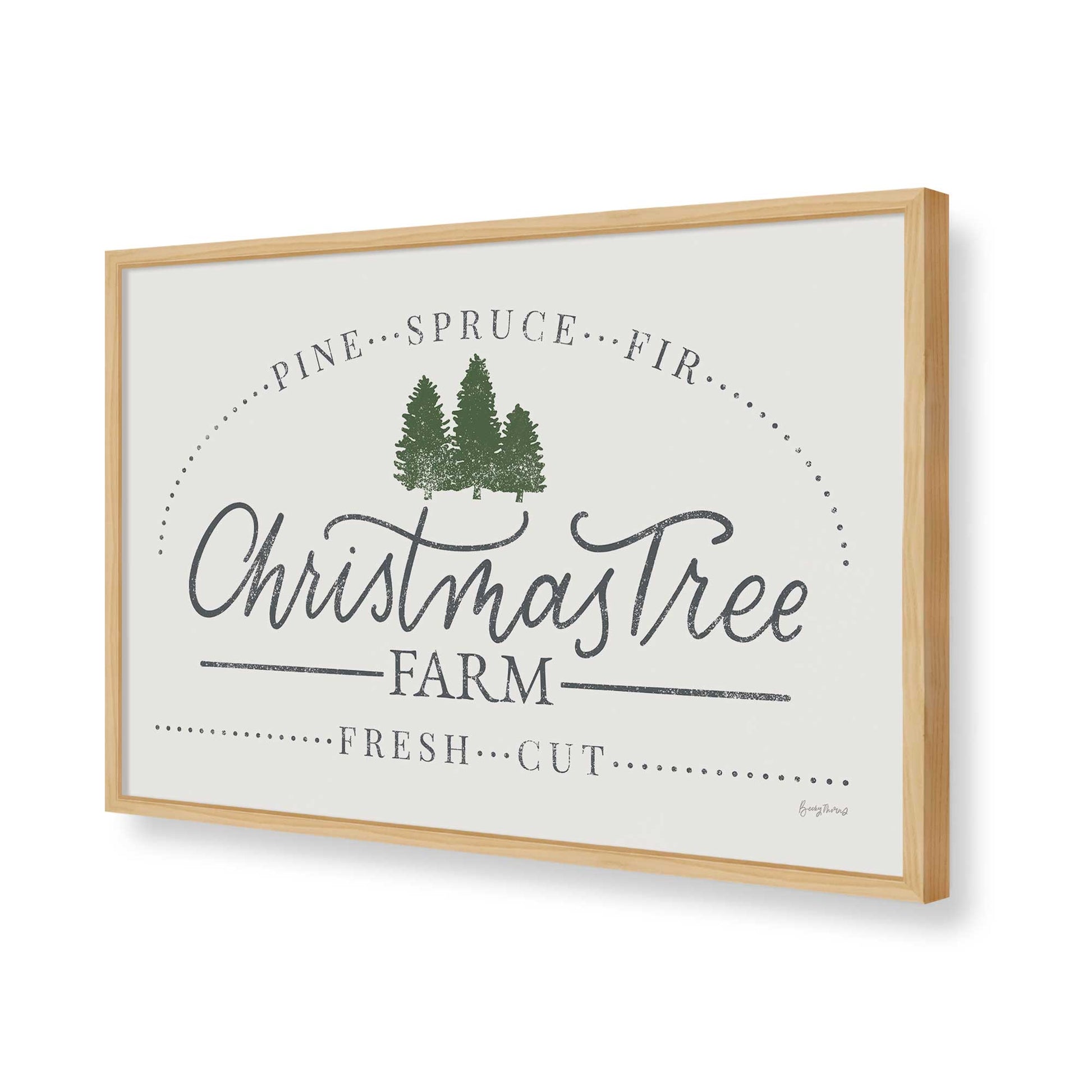 [Color:American Maple], Picture of art in a American Maple frame of the corner