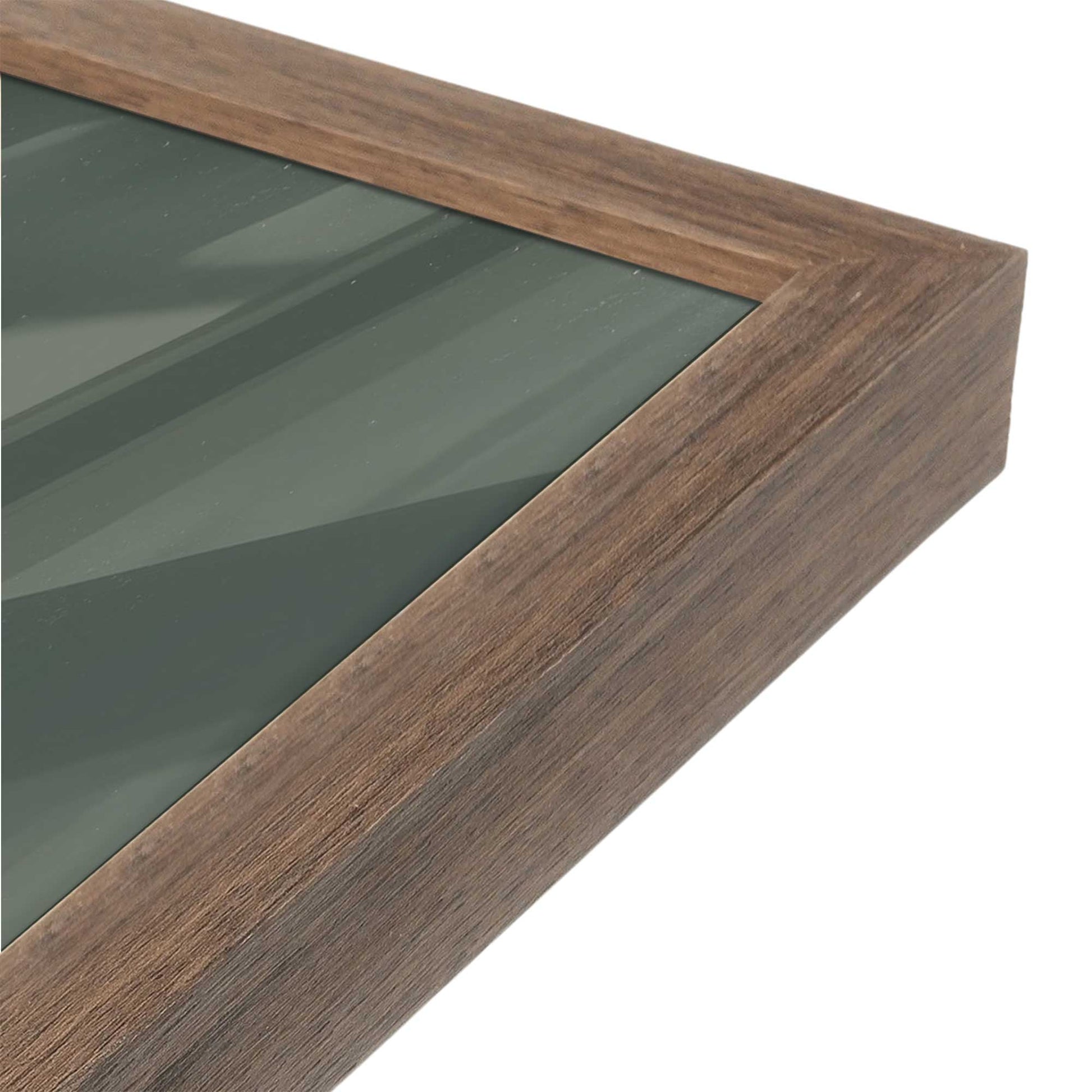 [Color:Walnut], Picture of art in a Walnut frame at an angle