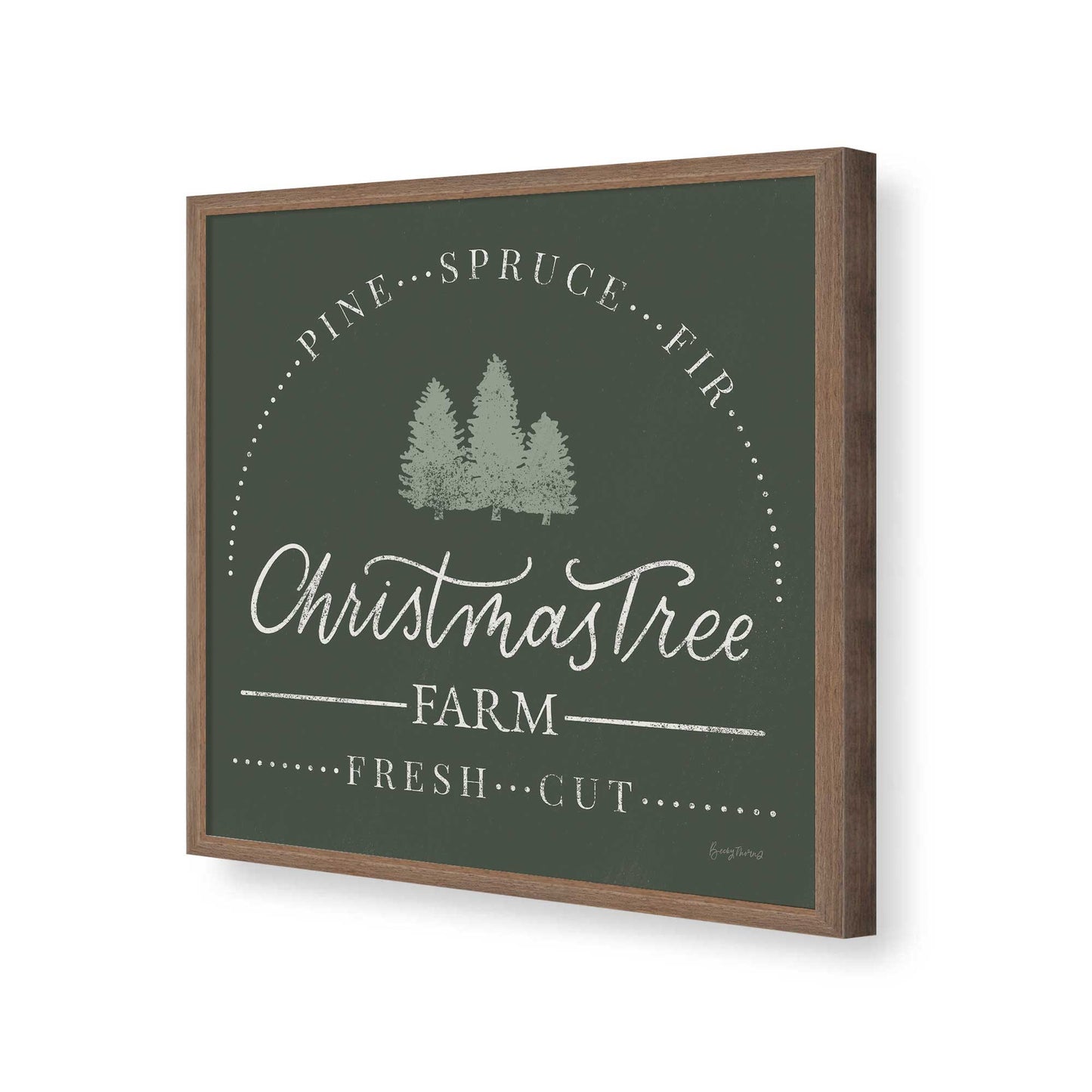 [Color:Walnut], Picture of art in a Walnut frame of the corner