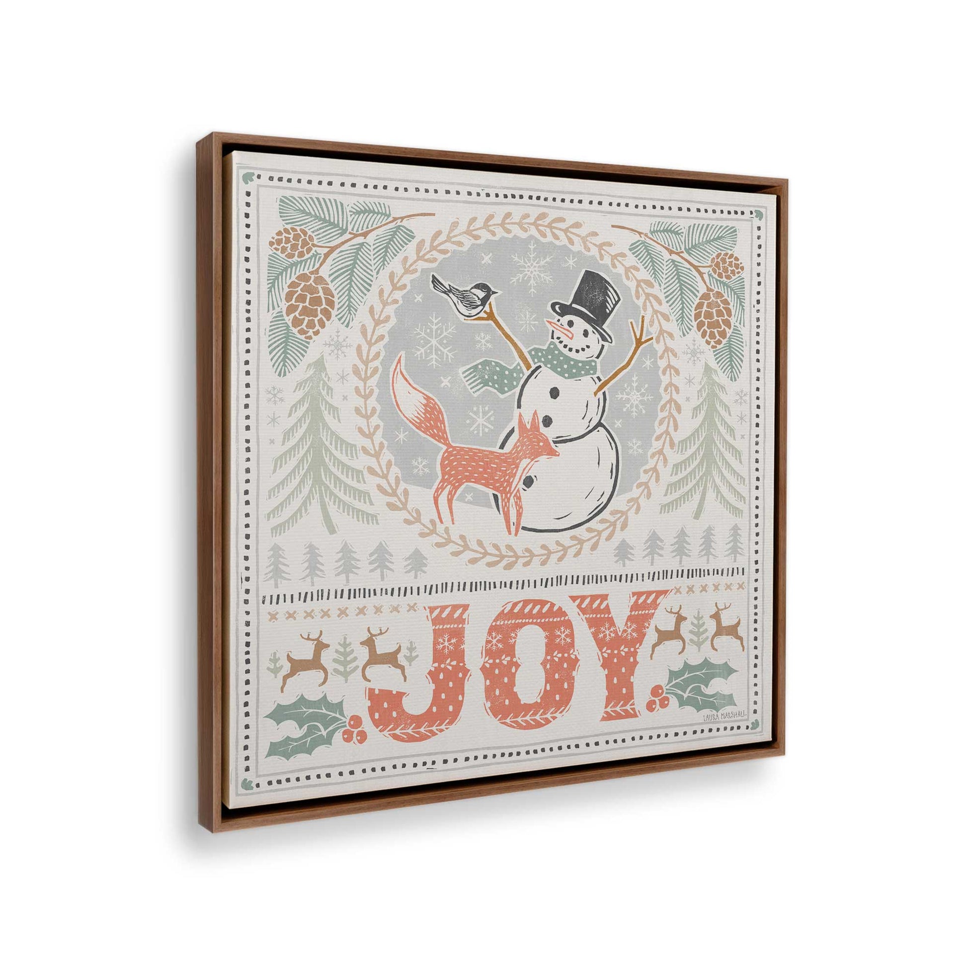 [Color:Walnut], Picture of the corner of the art