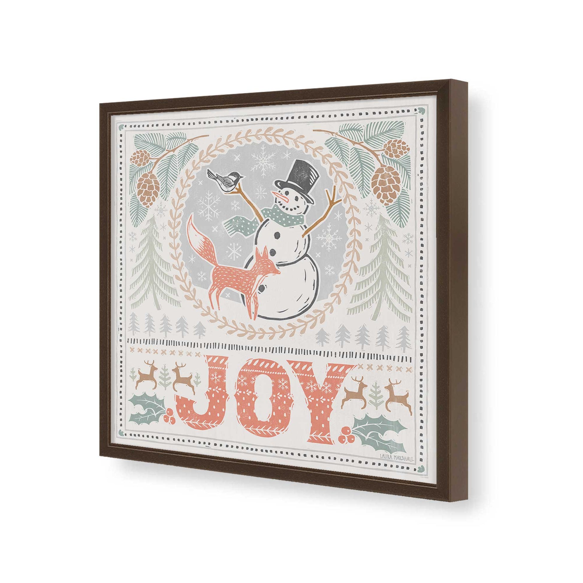 [Color:Espresso], Picture of art in a Espresso frame of the corner