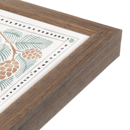 [Color:Walnut], Picture of art in a Walnut frame at an angle