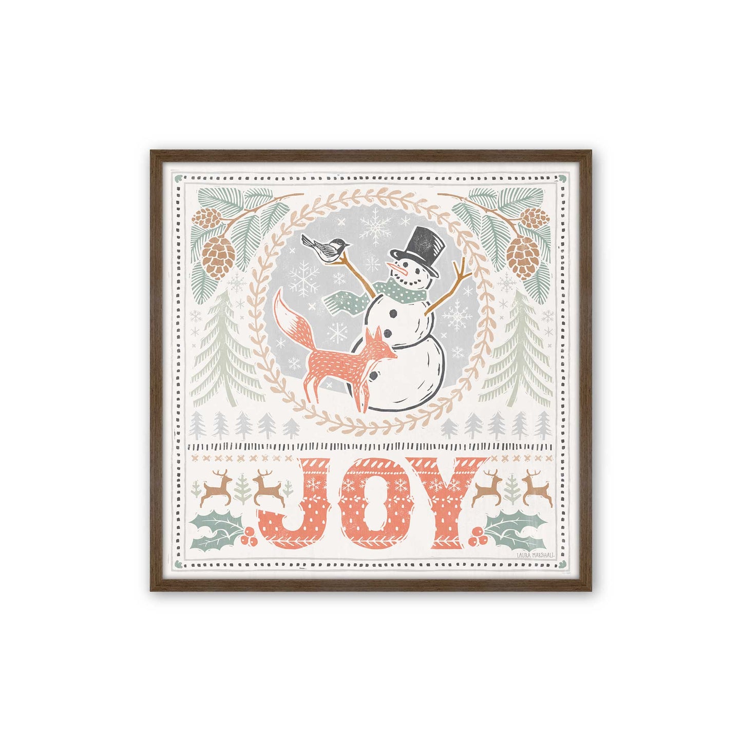 [Color:Walnut], Picture of art in a Walnut frame