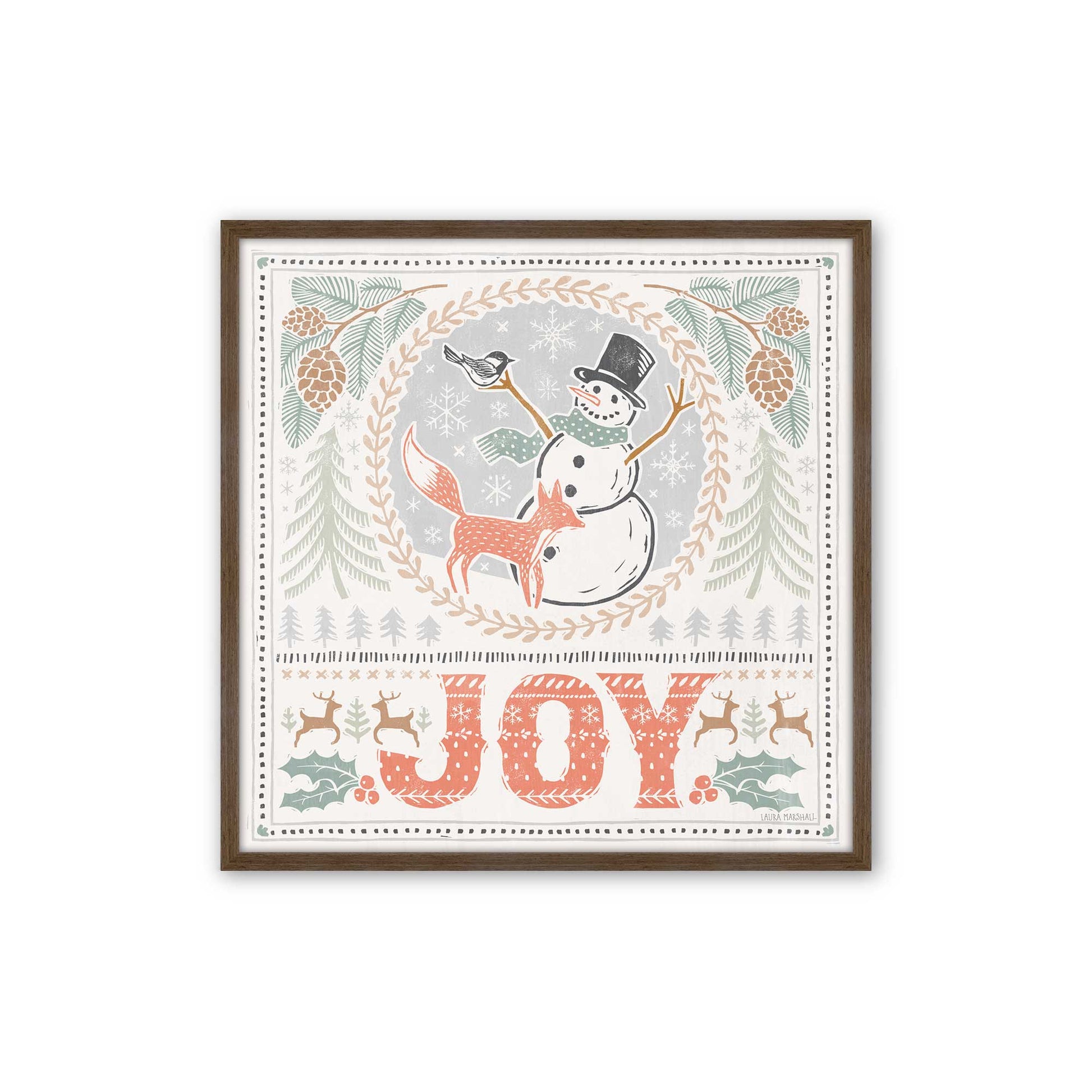 [Color:Walnut], Picture of art in a Walnut frame