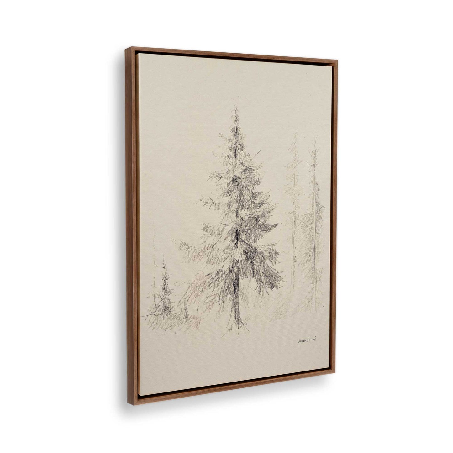 [Color:Walnut], Picture of the corner of the art