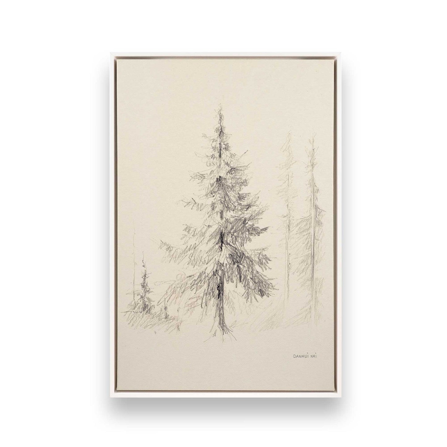 [Color:Opaque White], Picture of art in a White frame