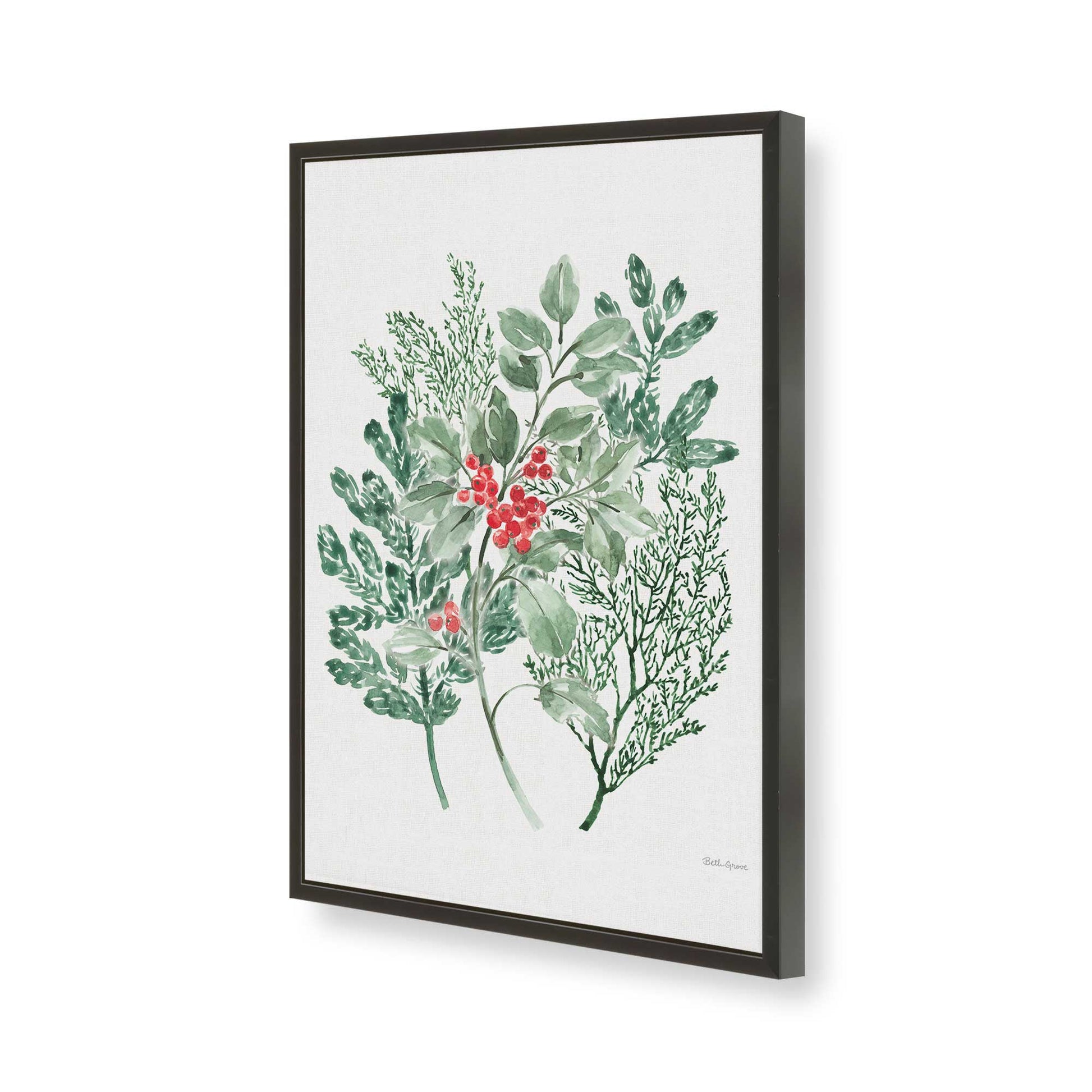 [Color:Satin Black], Picture of art in a Satin Black frame of the corner