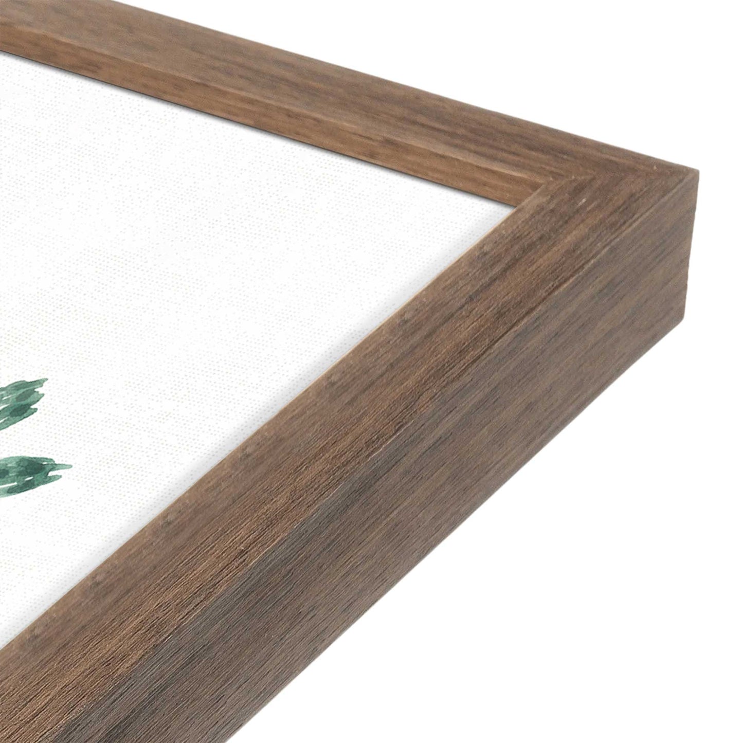 [Color:Walnut], Picture of art in a Walnut frame at an angle