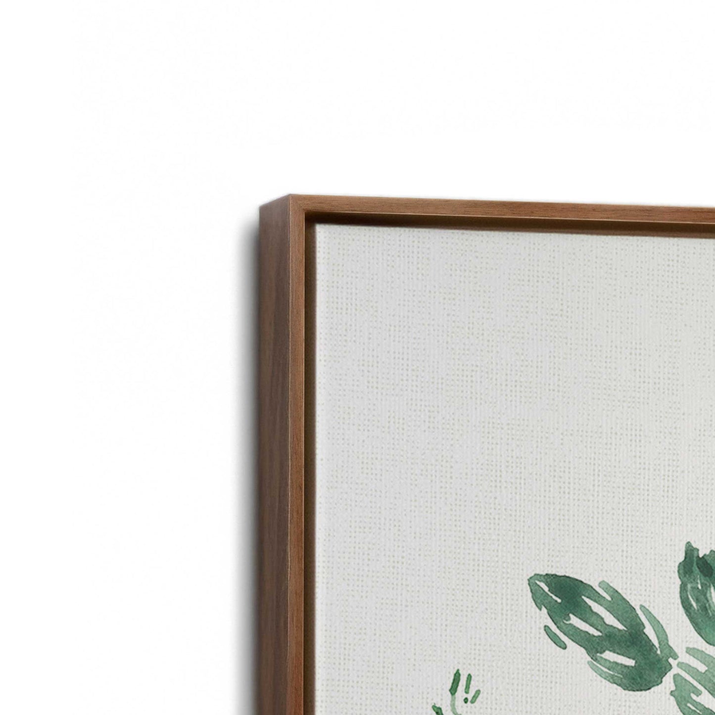 [Color:Walnut], Picture of art in a Walnut frame at an angle