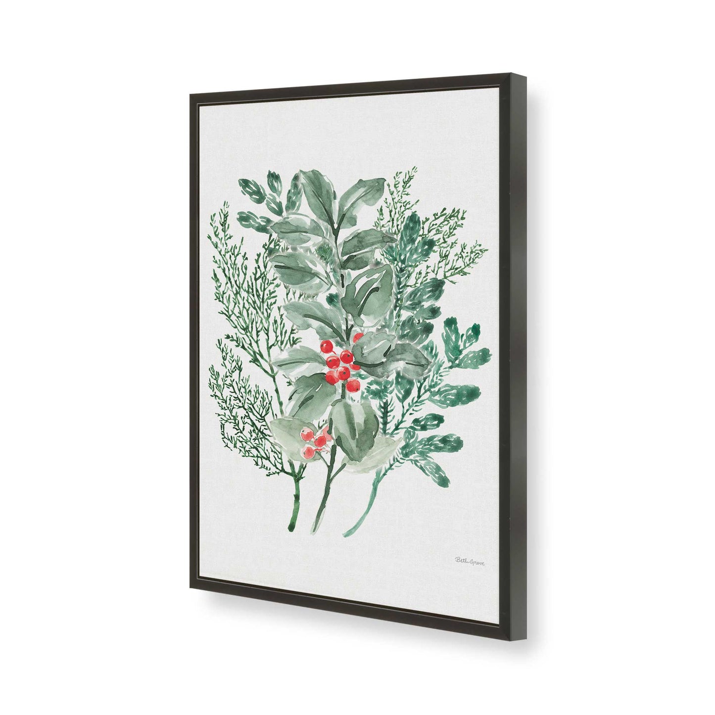 [Color:Satin Black], Picture of art in a Satin Black frame of the corner