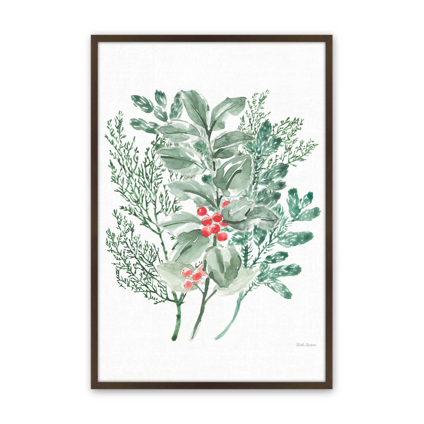 [Color:Brown], Picture of art in a Brown frame