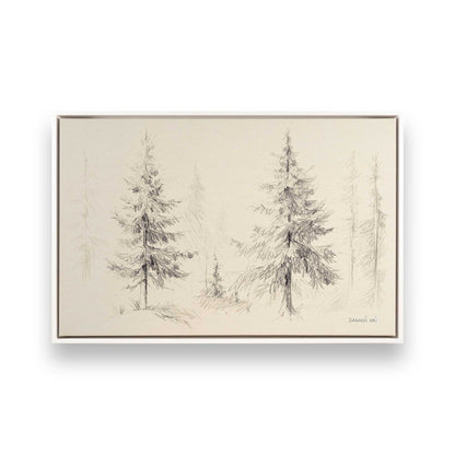 [Color:Opaque White], Picture of art in a White frame