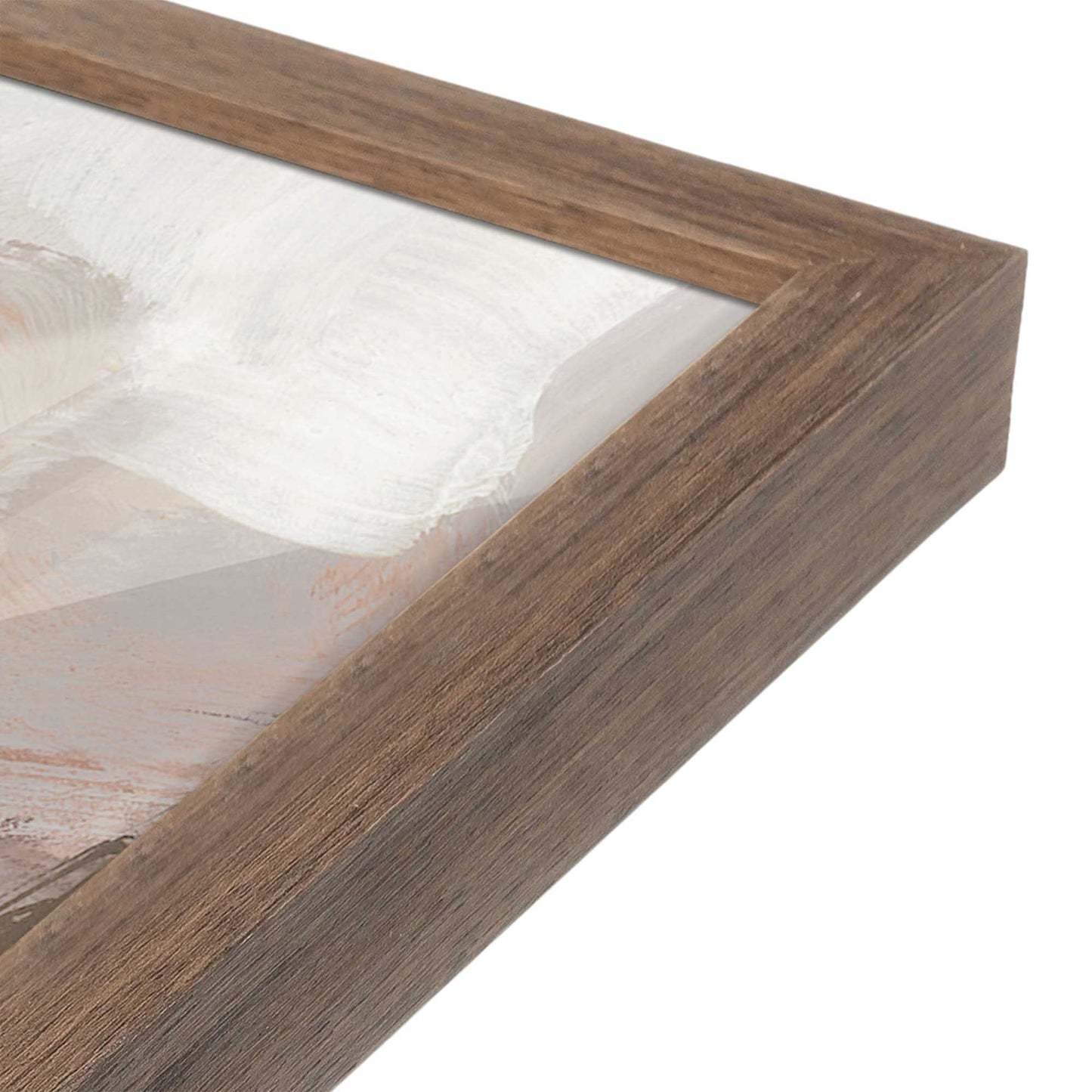 [Color:Walnut], Picture of art in a Walnut frame at an angle