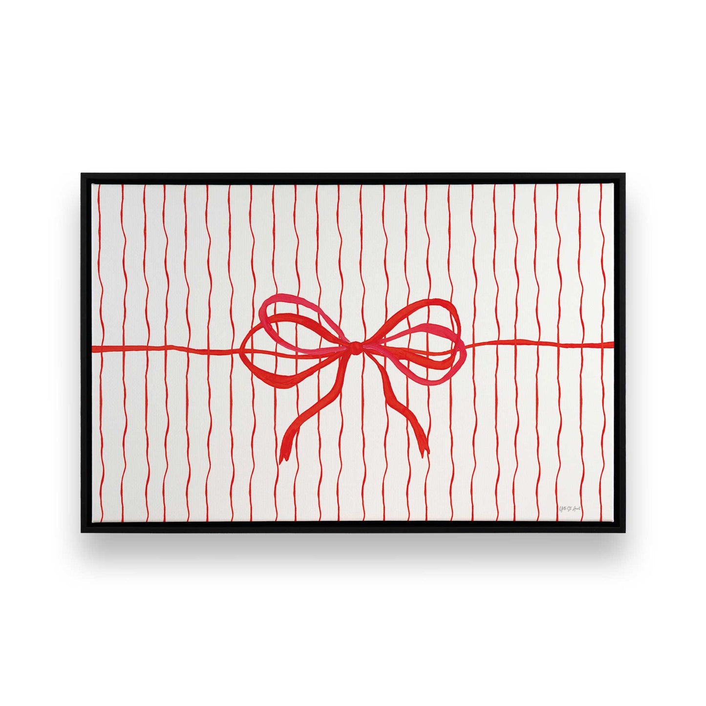 [Color:Satin Black], Picture of art in a Satin Black frame