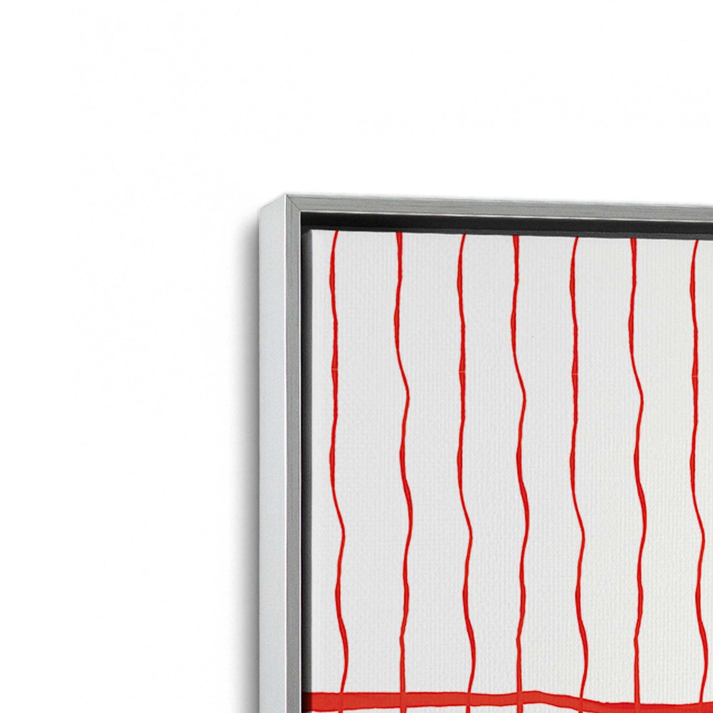 [Color:Polished Chrome], Picture of art in a Polished Chrome frame at an angle