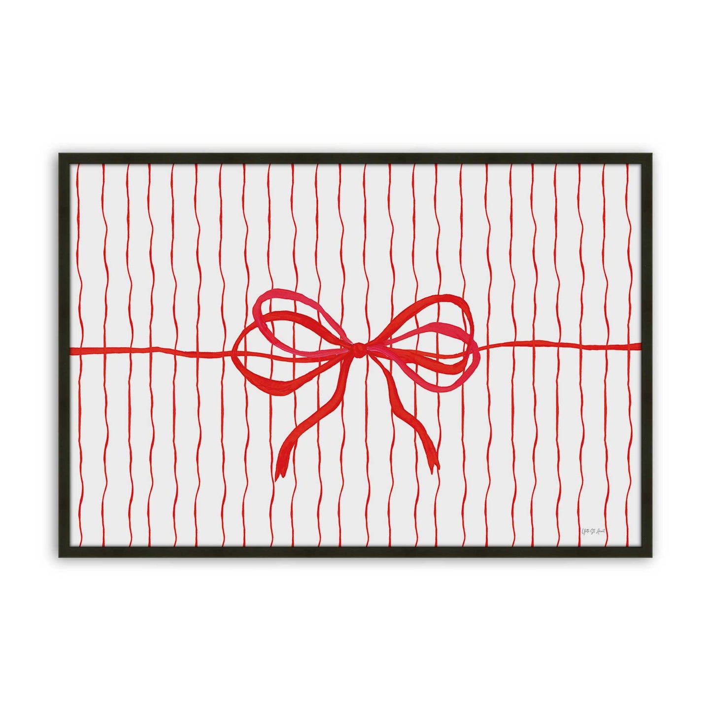 [Color:Satin Black], Picture of art in a Satin Black frame