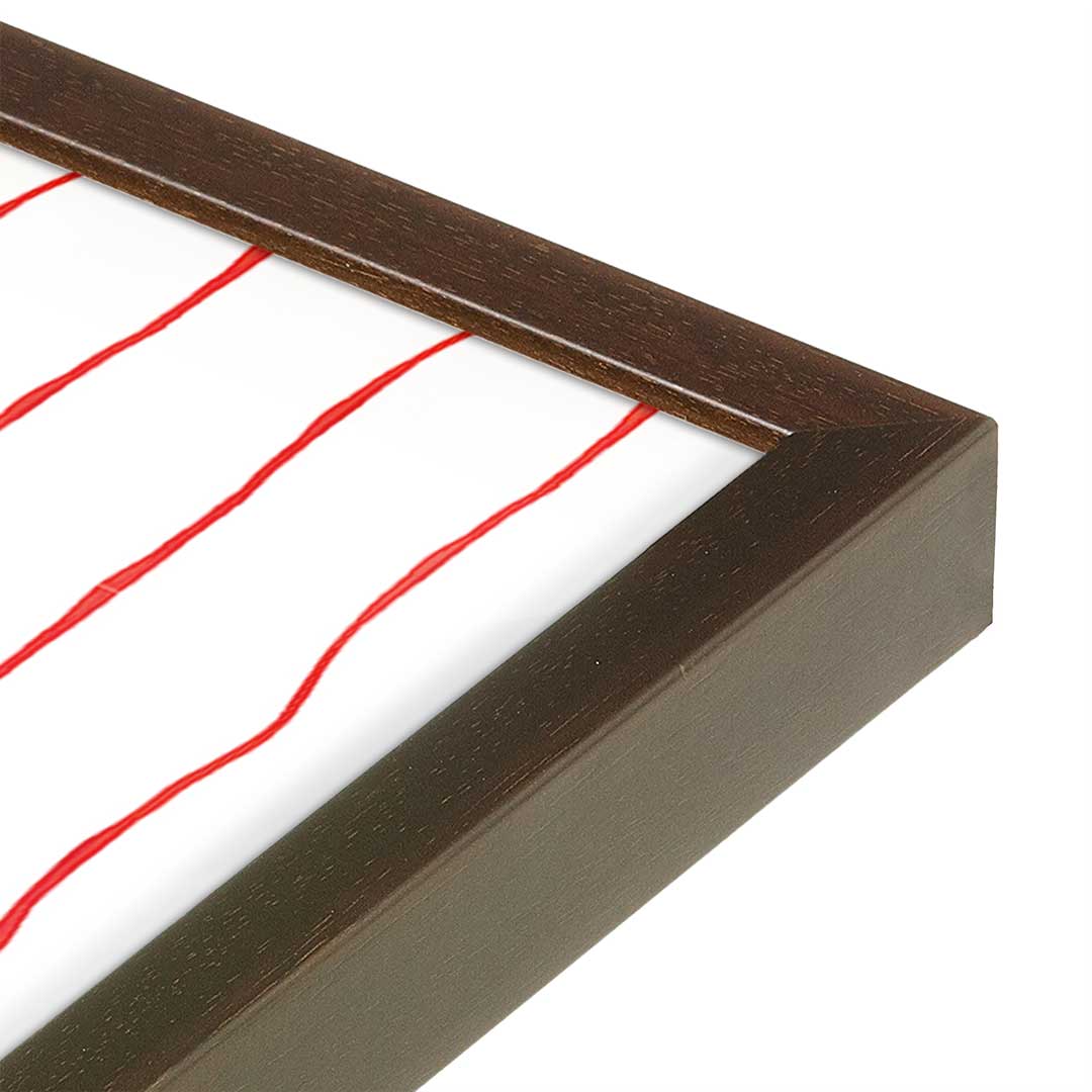 [Color:Brown], Picture of art in a Brown frame at an angle