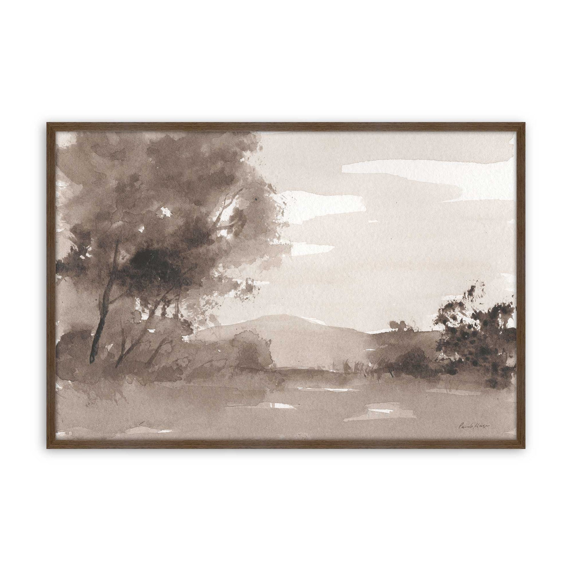 [Color:Walnut], Picture of art in a Walnut frame