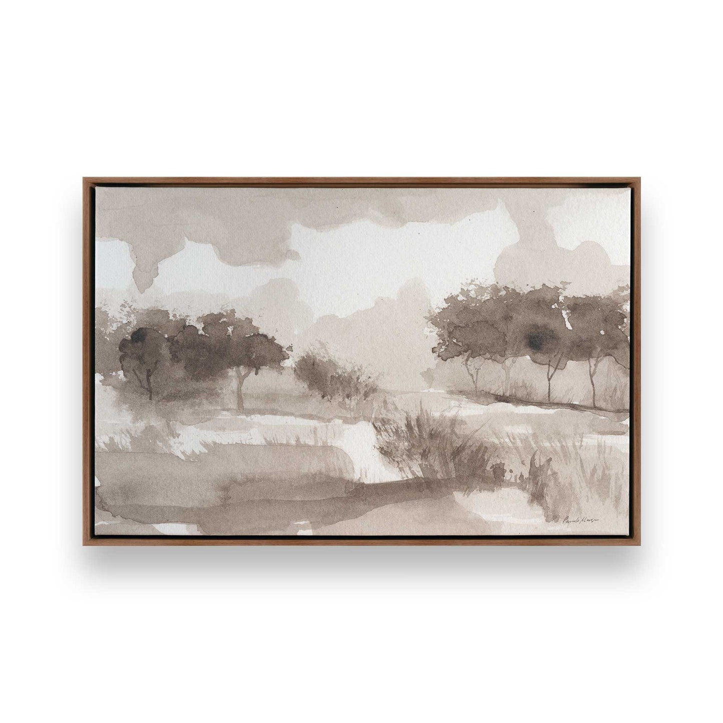 [Color:Walnut], Picture of art in a Walnut frame