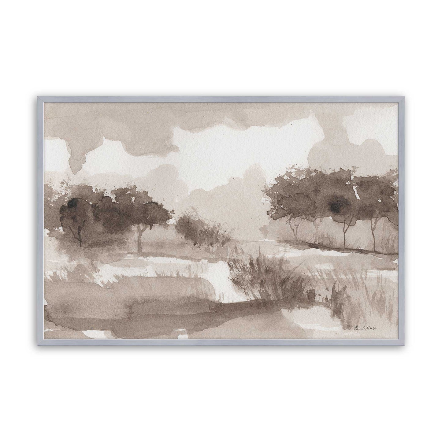[Color:Polished Chrome], Picture of art in a Polished Chrome frame