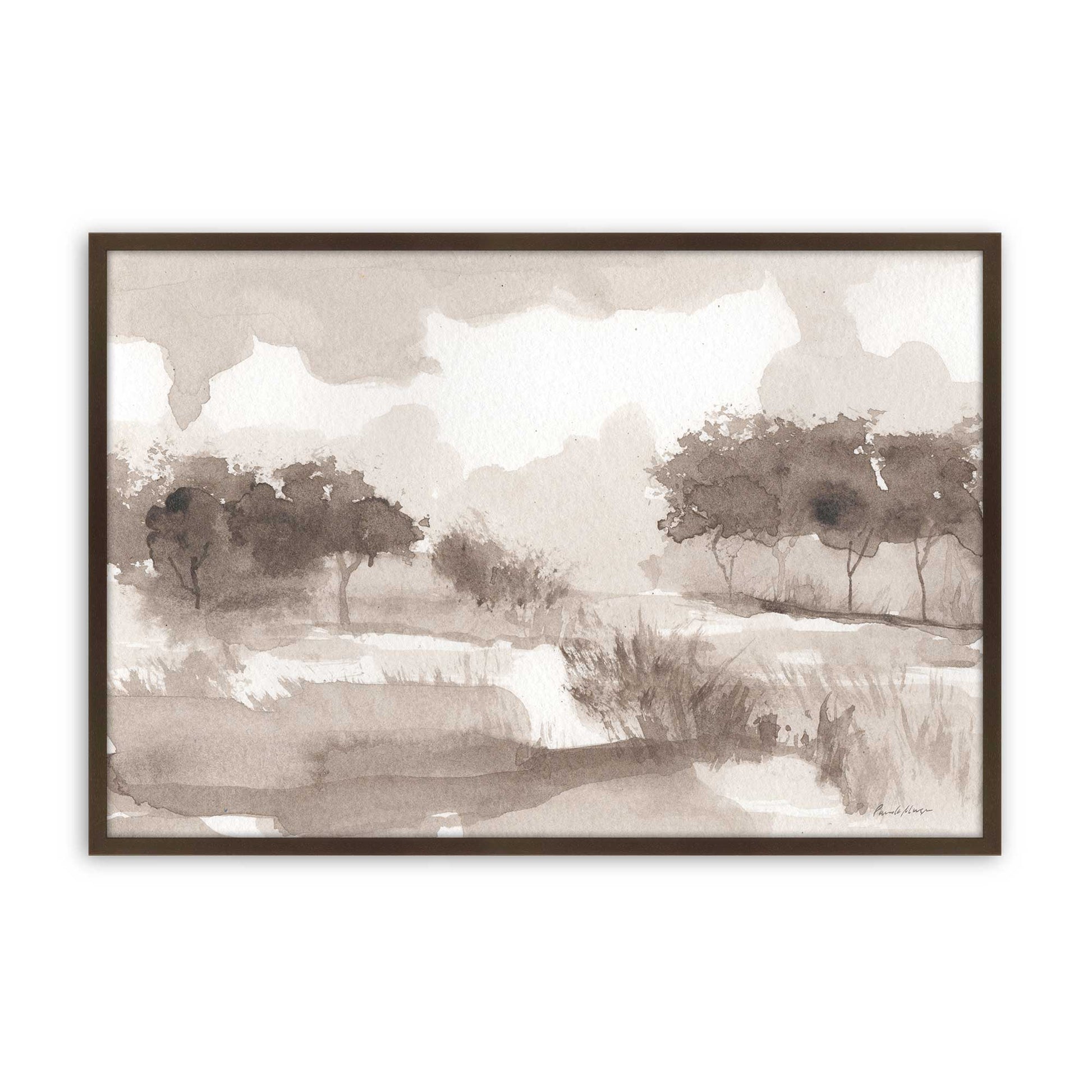 [Color:Belvinder Brown], Picture of art in a Belvinder Brown frame
