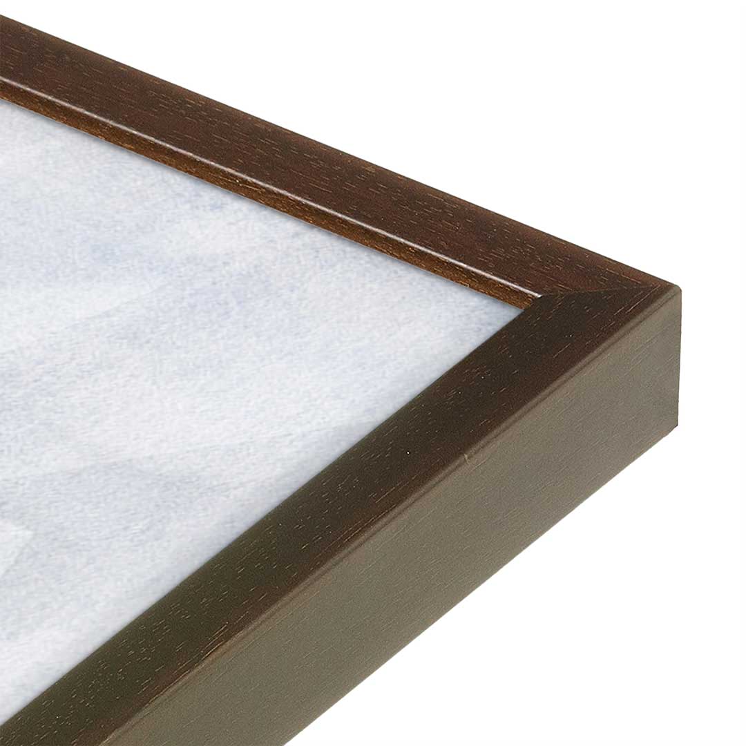 [Color:Espresso], Picture of art in a Espresso frame at an angle