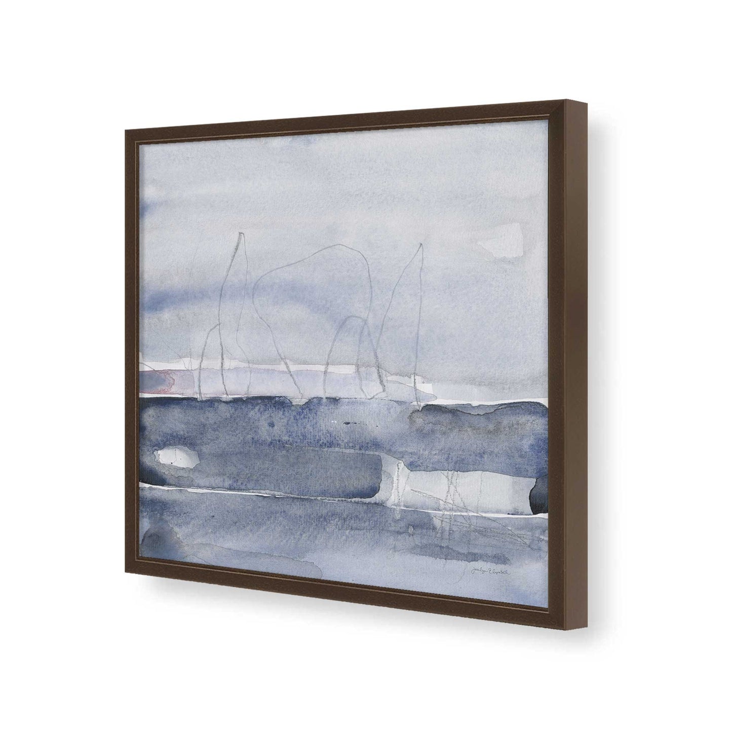 [Color:Espresso], Picture of art in a Espresso frame of the corner
