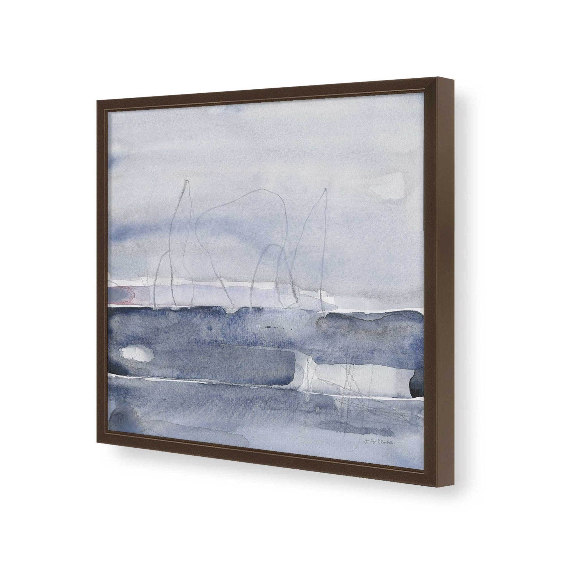 [Color:Espresso], Picture of art in a Espresso frame of the corner