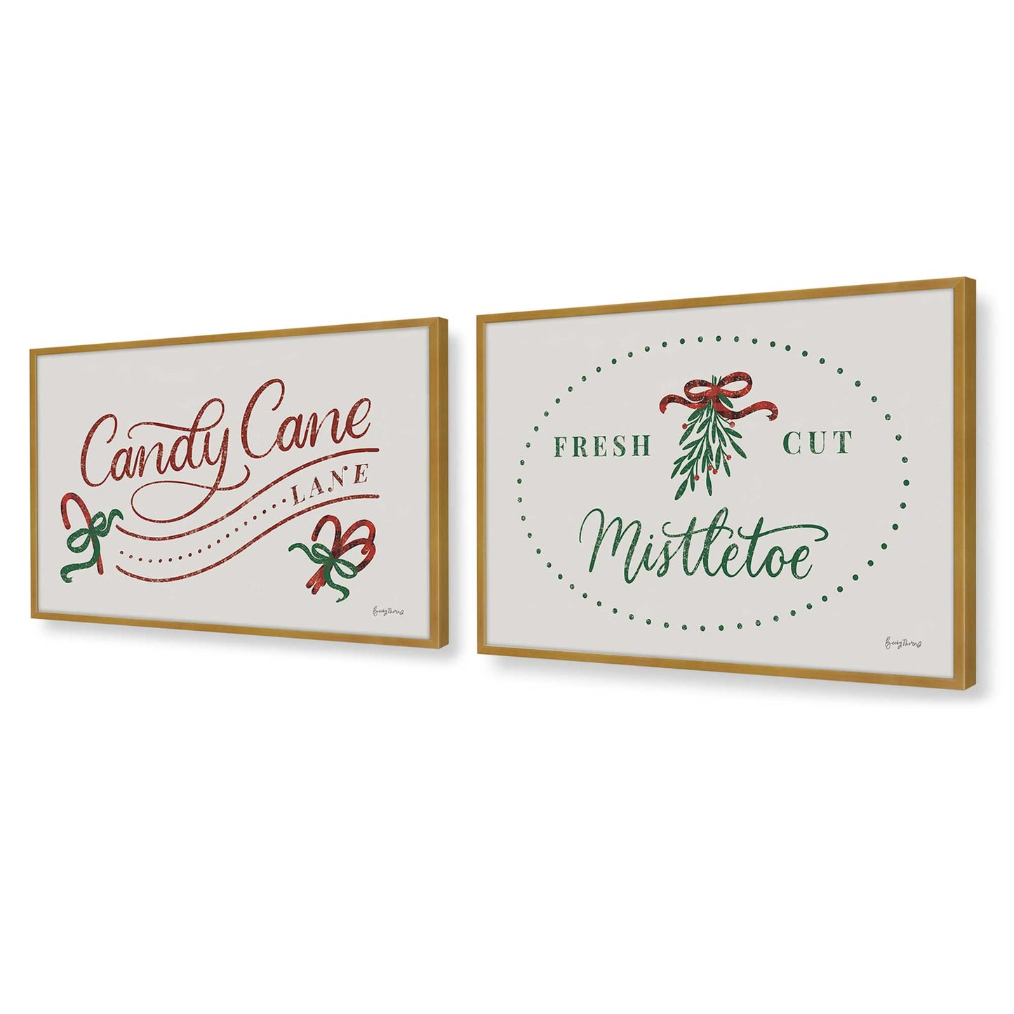 [Color:Polished Gold], Picture of art in a Polished Gold frame at an angle