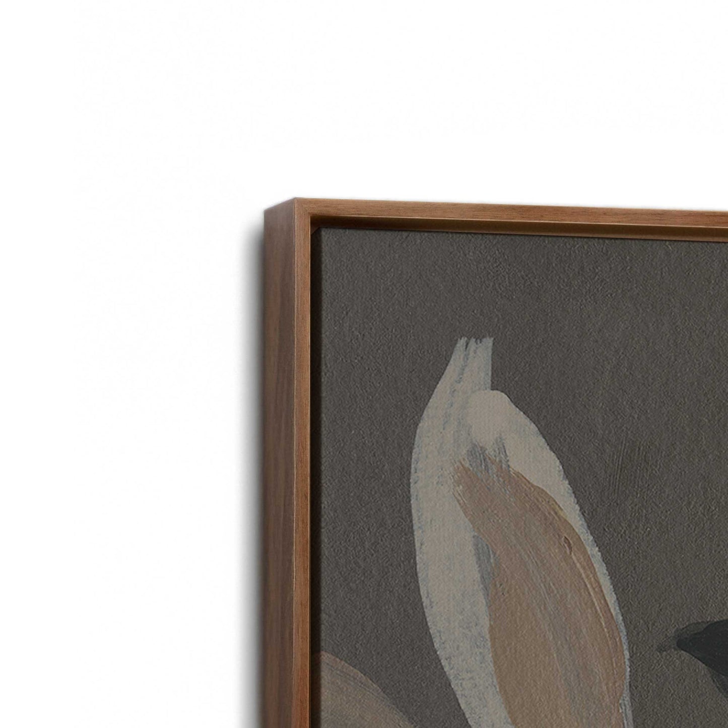 [Color:Walnut], Picture of the corner of the art